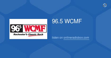 96.5 wcmf live - Listen live to WCMF-FM, the classic rock station for Rochester, NY. Find out the latest news, sports, podcasts, and events from WCMF and Audacy. 